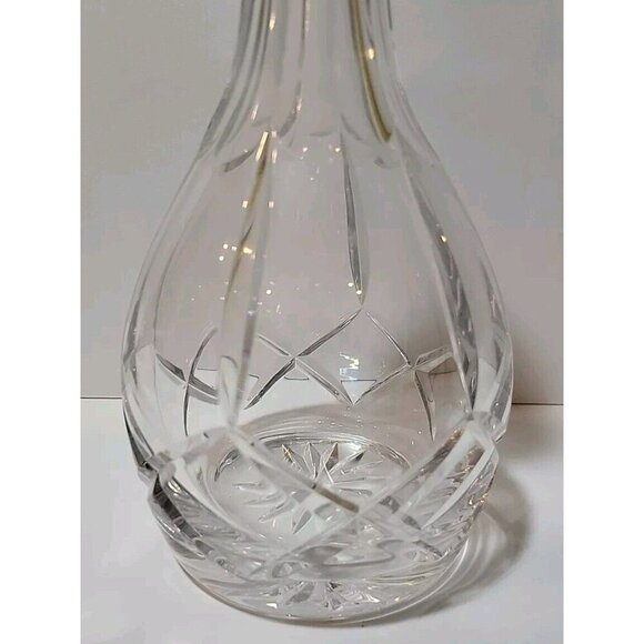 Vintage Atlantis Full Lead Crystal Glass Decanter And Stopper 12 Inches - Picture 3 of 7